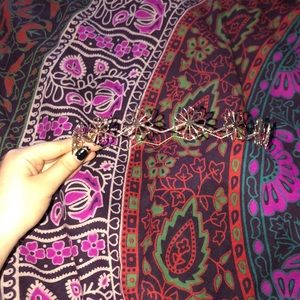 Golden Floral Metal Hippy Headband/Crown